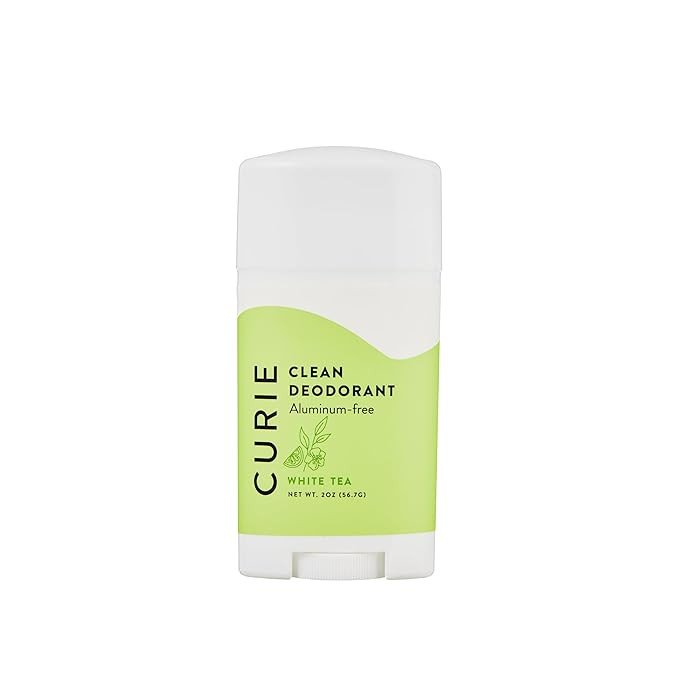 Curie Natural Deodorant for Women - White Tea 2oz Stick - Aluminum Free Deodorant, Paraben Free, ... | Amazon (US)