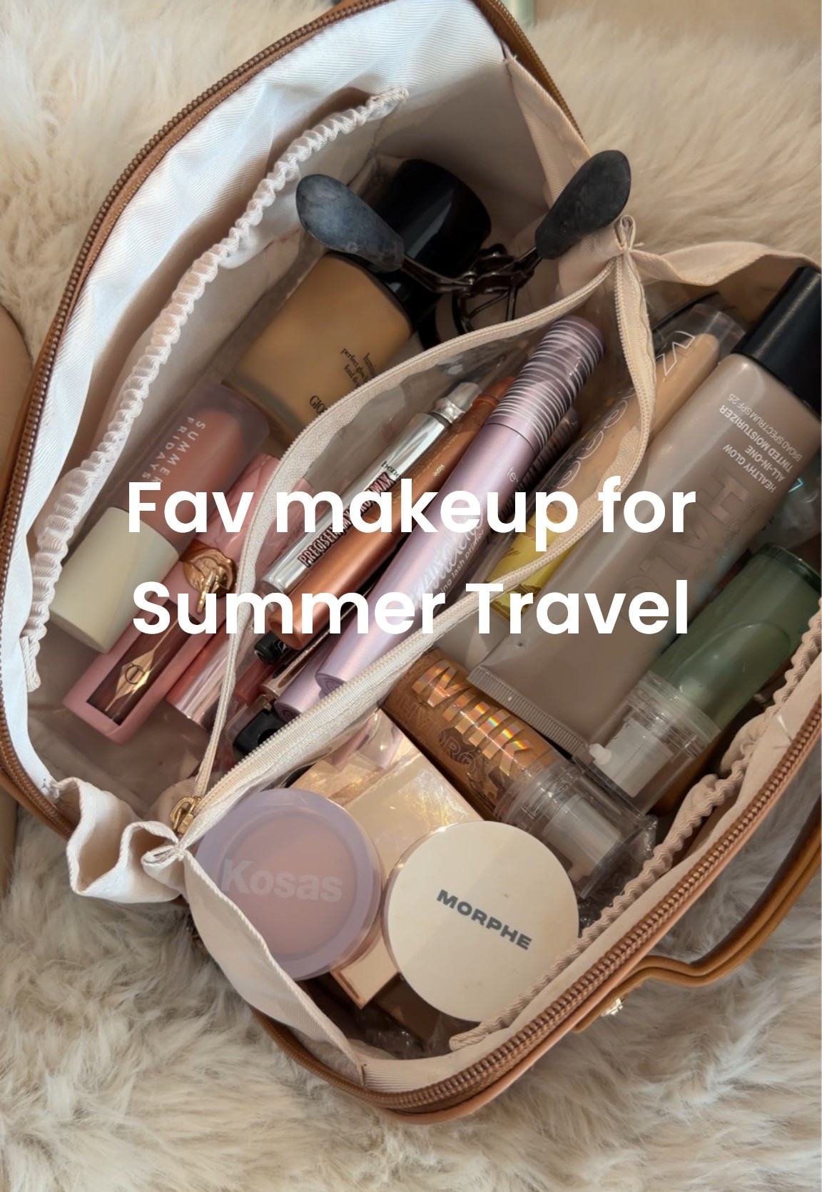 My favorite makeup for summer travel #summertravel #travelmakeup