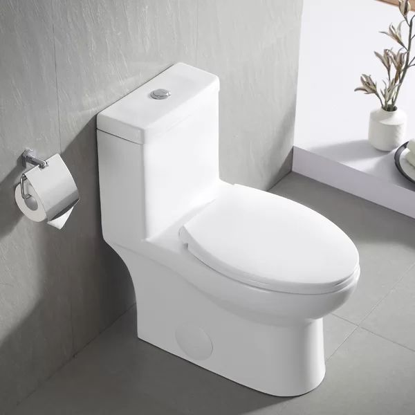 DV-1F52816 1.28 GPF Elongated One-Piece Toilet (Seat Included) | Wayfair North America