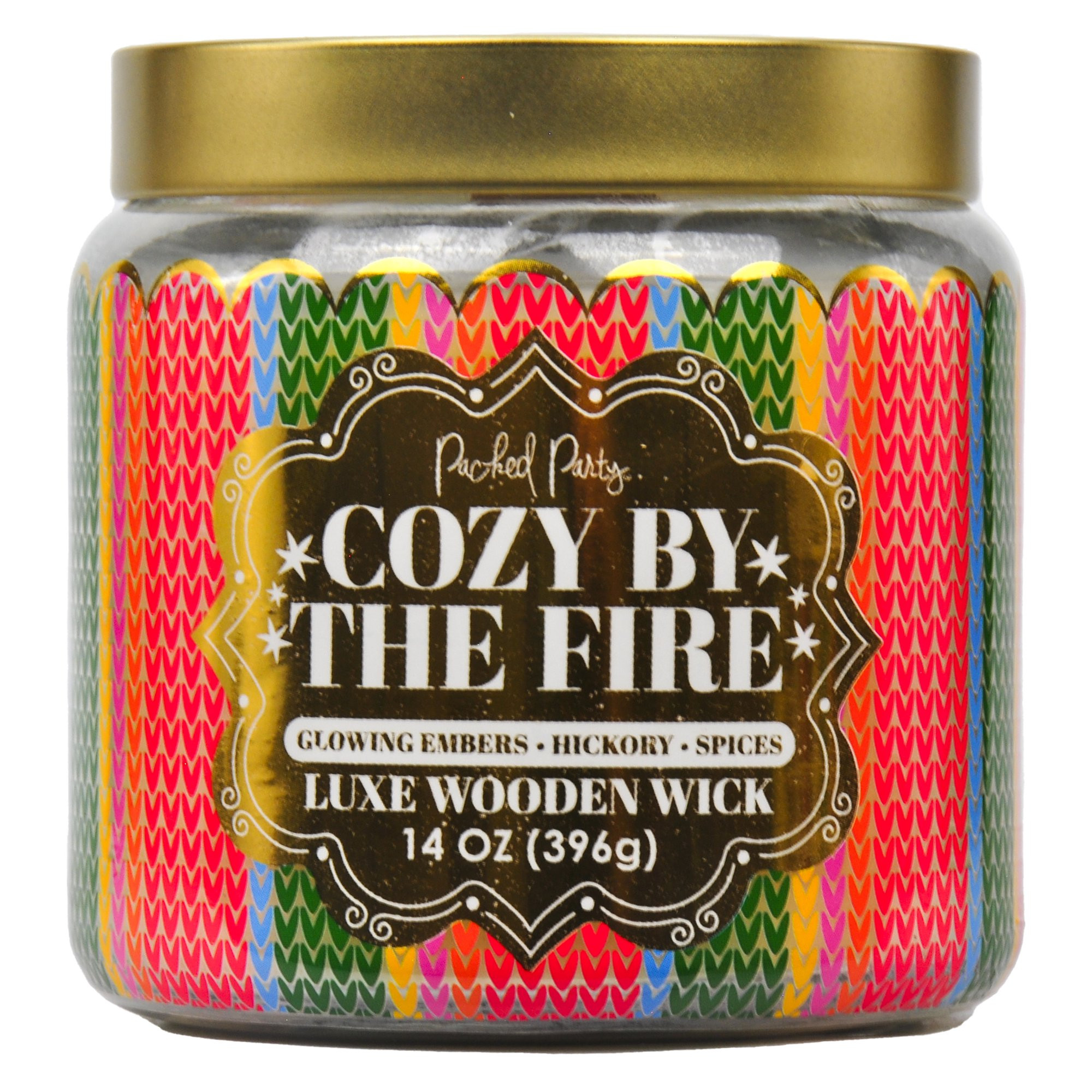 Packed Party Wrap 2 Wick Cozy By The Fire Candle, 14 Ounce - Walmart.com | Walmart (US)