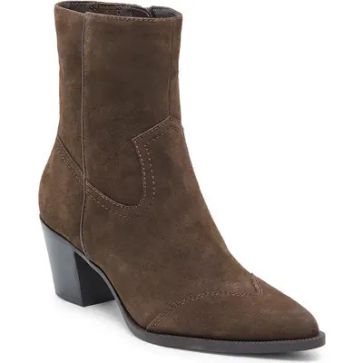 Dolce Vita Salma Bootie in Black Leather at Nordstrom, Size 10 | Nordstrom