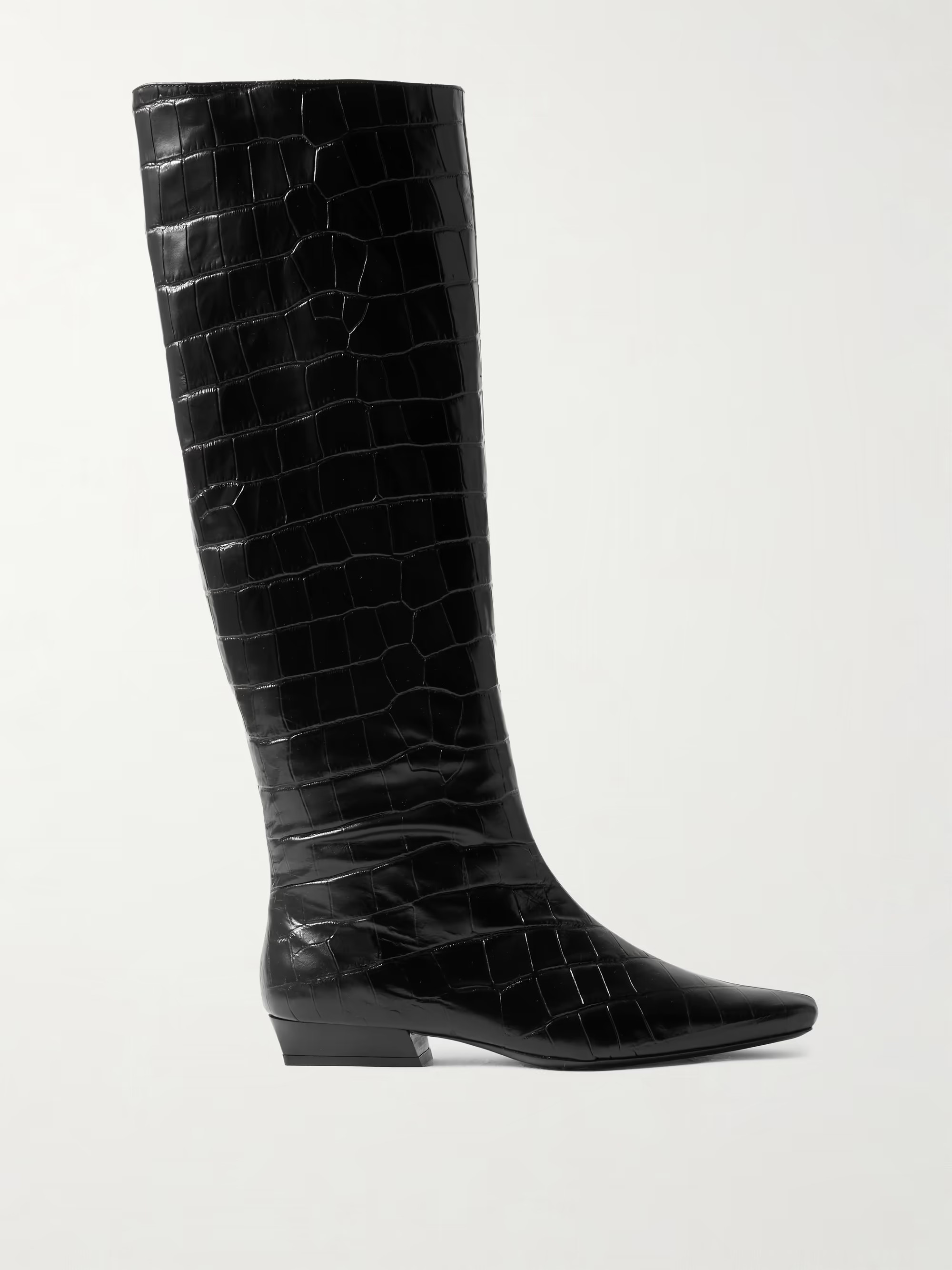 Wally croc-effect leather knee boots | NET-A-PORTER (UK & EU)