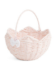 10x10 Paper Broken Egg Shaped Easter Basket With Bow Applique | Baskets & Storage | Marshalls | Marshalls