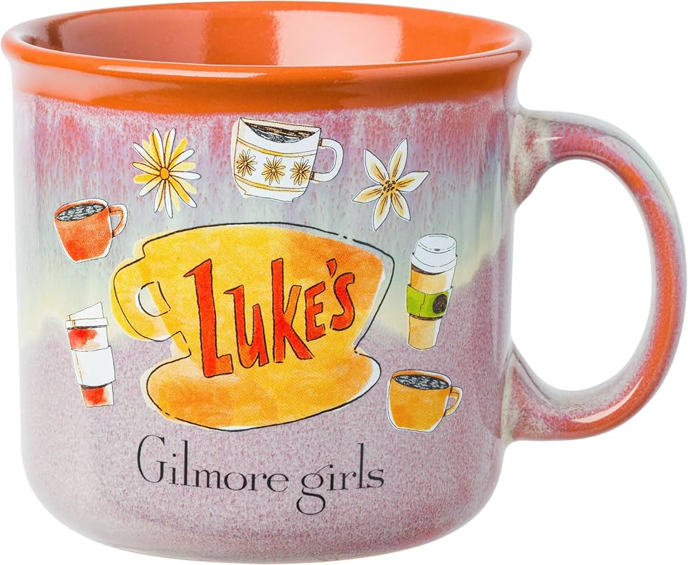 Silver Buffalo Gilmore Girls High Gloss Ceramic Camper Mug Featuring Luke's Diner Logo, 20 Ounces | Amazon (US)