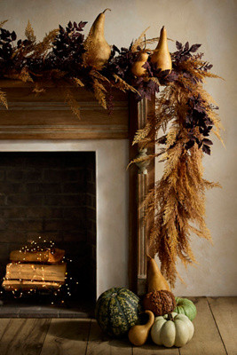 Faux Autumn Cedar Garland | Anthropologie (US)