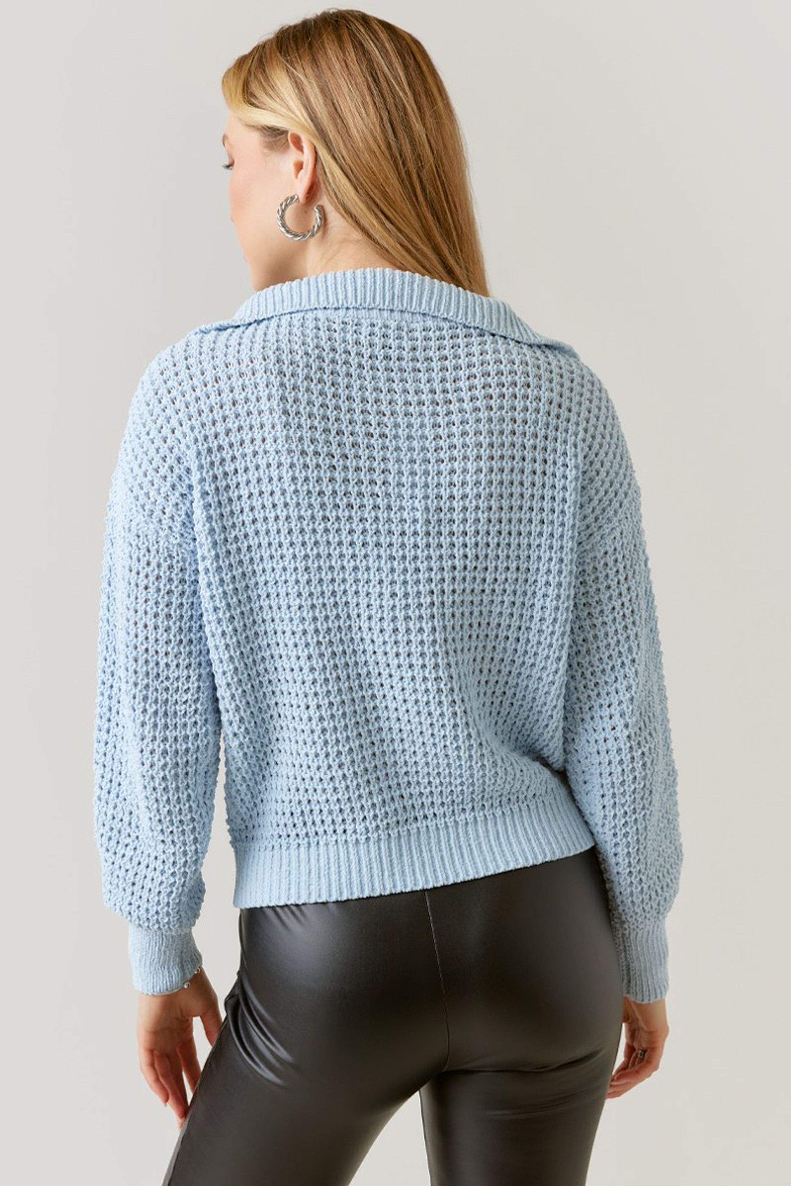 Beverley Quarter Zip Pullover Sweater | Francesca's