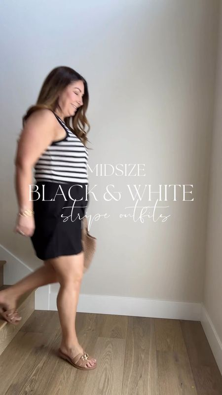 Summer outfits with black and white stripe 

Fit tips: tank tts, L // shorts sized up to 14 because they are tight in the waist | dress tts, L 

Summer summer outfit summer fashion casual summer outfit midsize outfit midsize fashion classy summer outfit the recruiter mom

#LTKMidsize #LTKFindsUnder50 #LTKVideo