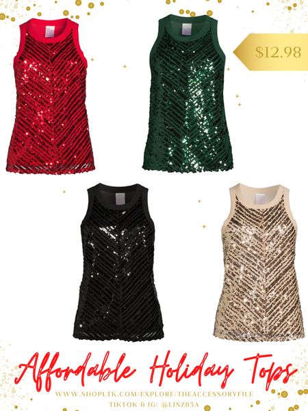Affordable holiday tops! I would say size up 1-2 depending how busty you are. Would be perfect for holiday parties, Christmas outfits, Valentine’s Day, birthdays, etc. 

Pair with jeans for a dressed down look or dressed up with dress pants or faux leather leggings and cute heels or boots! Layer with a blazer or faux leather shacket type item as I have linked below (which runs LARGE). 



#LTKunder50 #LTKHoliday #LTKstyletip