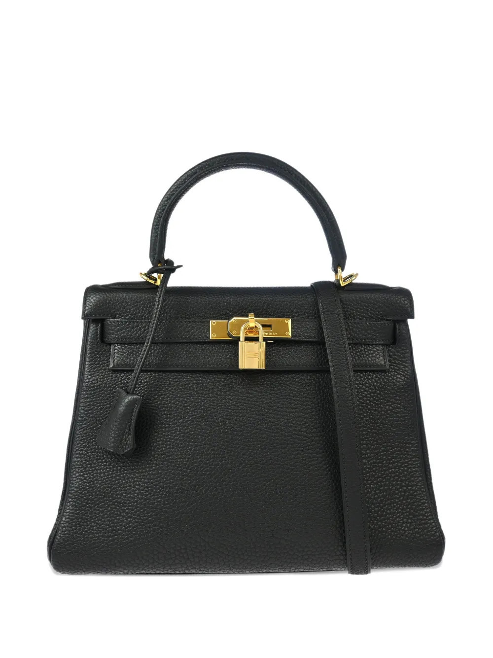Hermès Pre-Owned 2003 Togo Kelly 28 handbag - Black | Farfetch Global