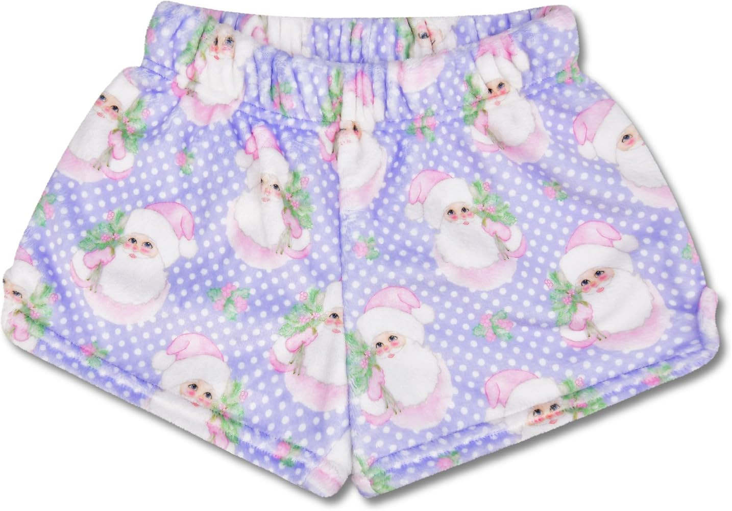 iscream Big Girls Silky Soft Plush Fun Print Fleece Shorts - Holiday Twinkle Collection | Amazon (US)