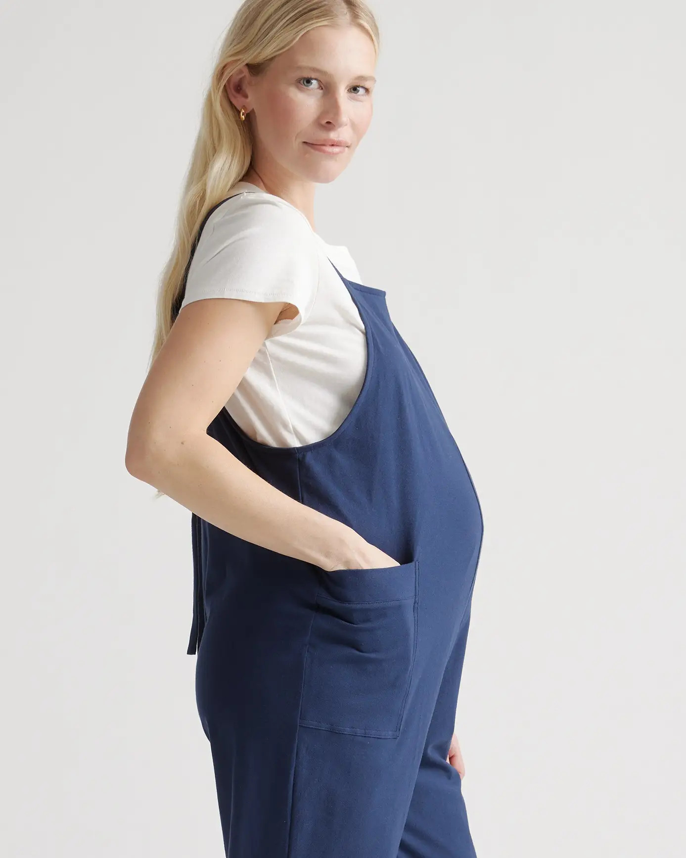 Organic Cotton Maternity Overalls | Quince