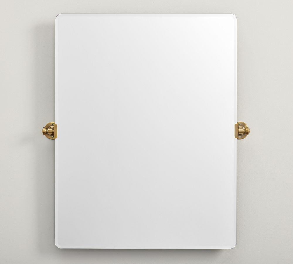 Vintage Frameless Rectangular Pivot Mirror | Pottery Barn (US)