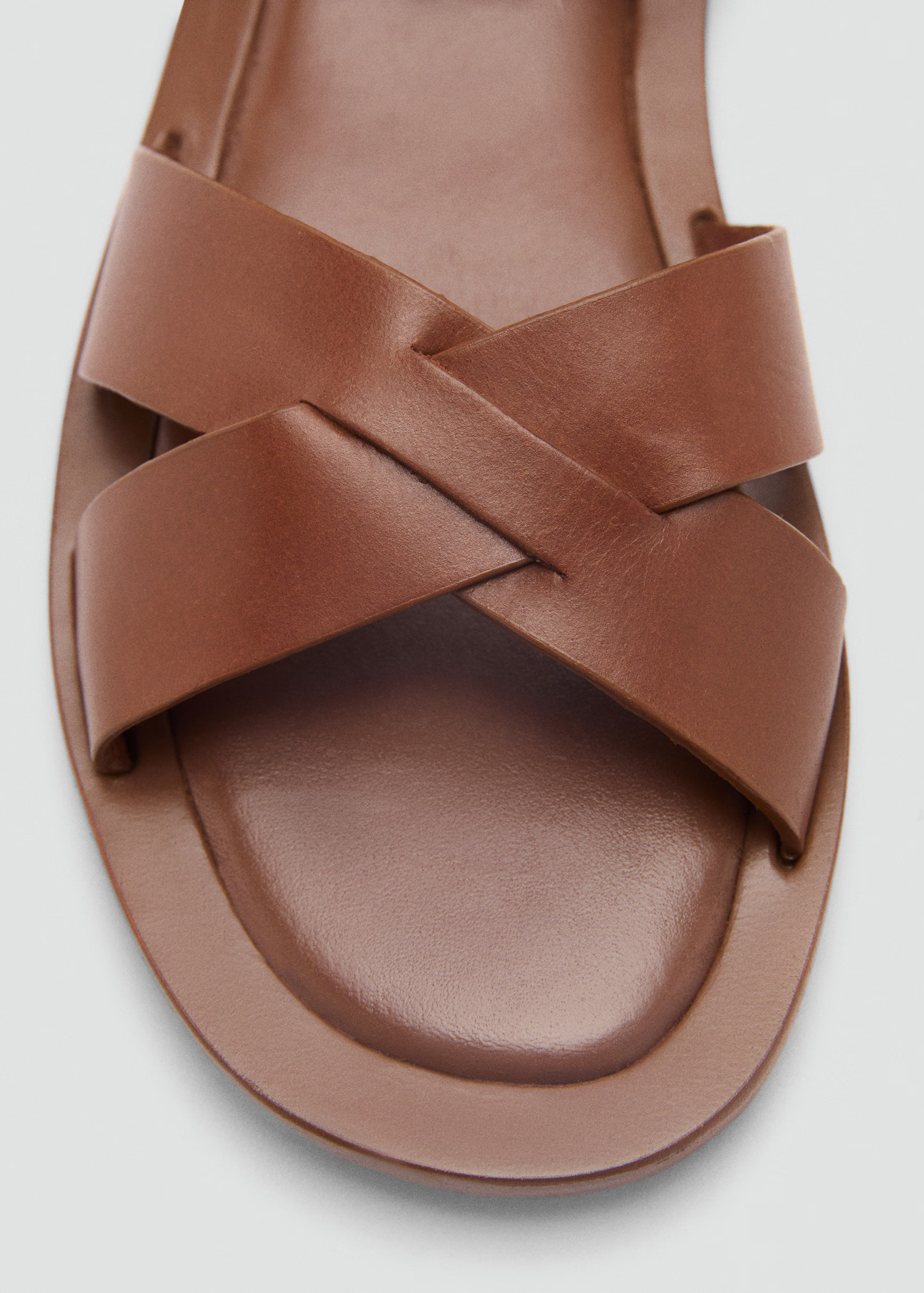 Ledersandalen mit Schnallenriemen - Damen | MANGO Deutschland | Mango EU