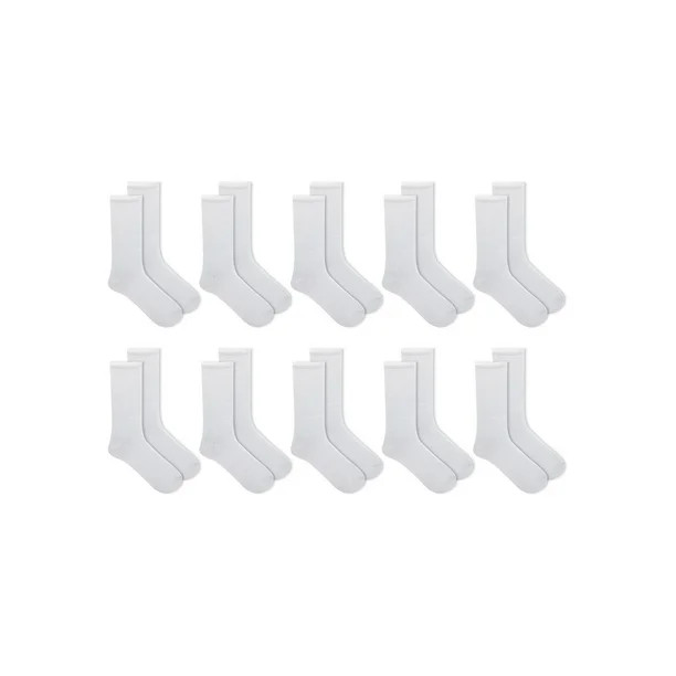 Athletic Works Women's Cushioned Crew Socks 10 Pack | Walmart (US)