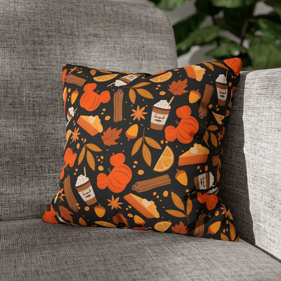 Mickey Pumpkin Pillow Cover, Hidden Mickey, Cushion, Disney Bedding, Disney Home, Disney Gift, Fa... | Etsy (US)