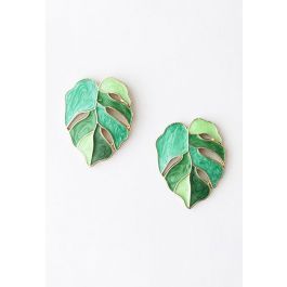 Greenery Leaf Earrings | Chicwish