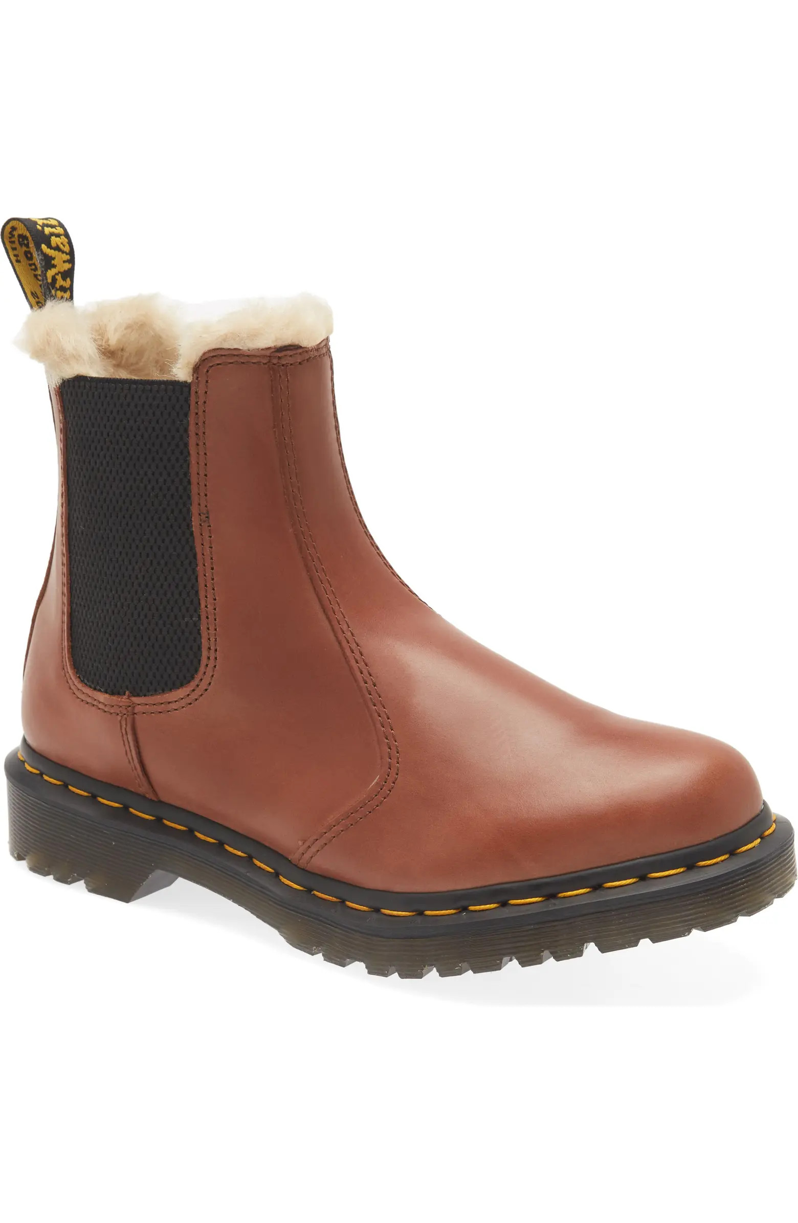 Dr. Martens 2976 Faux Shearling Chelsea Boot (Women) | Nordstromrack | Nordstrom Rack
