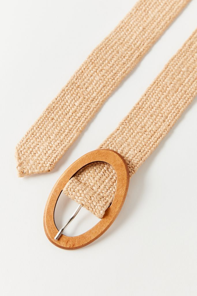 Woven Wooden Buckle Belt | Urban Outfitters (US and RoW)