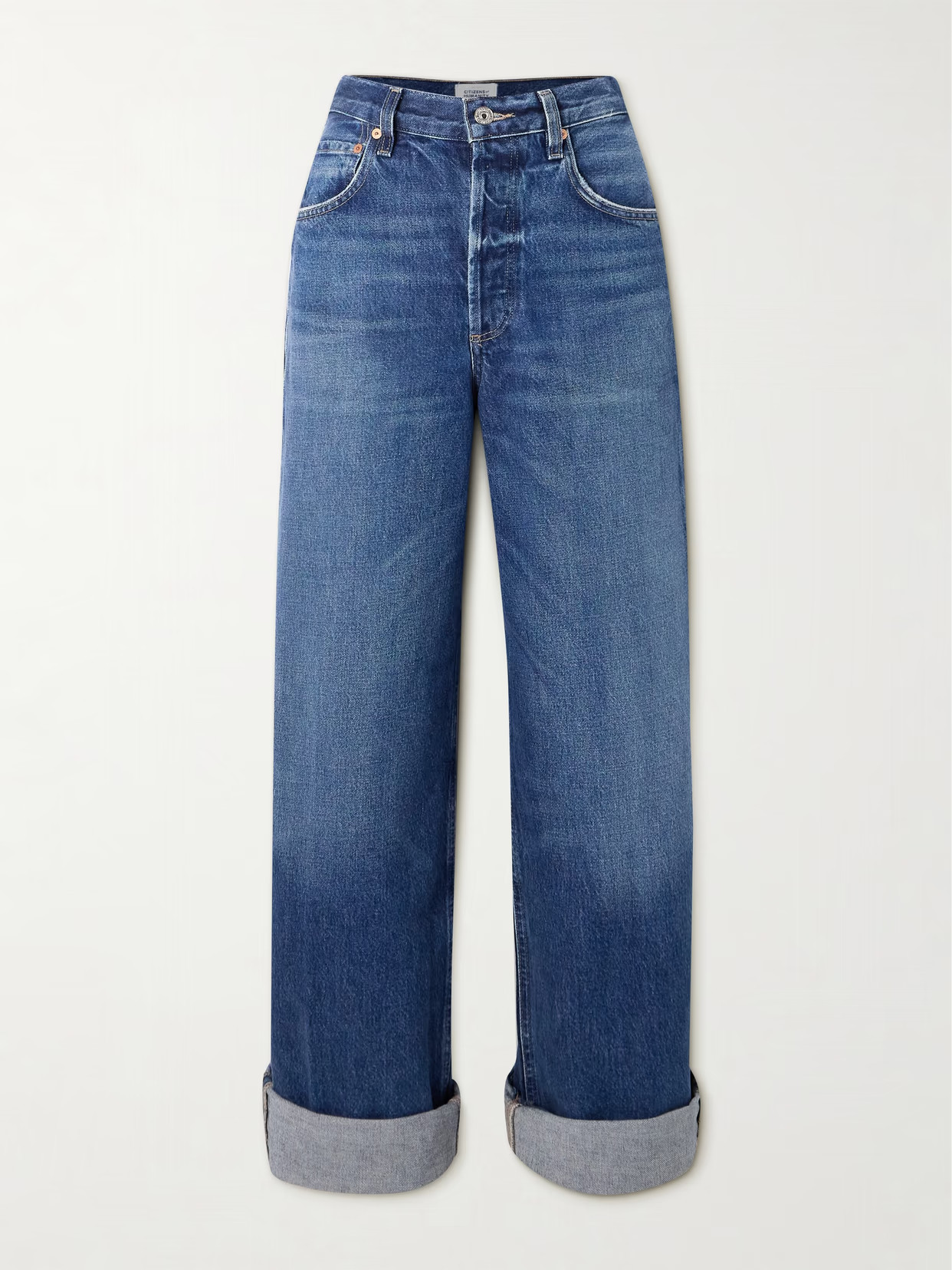 Citizens of Humanity - Ayla Baggy High-rise Jeans - Mid denim | NET-A-PORTER (UK & EU)