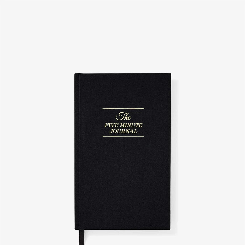 Intelligent Change The Five Minute Journal - Bold Black - Black | Verishop