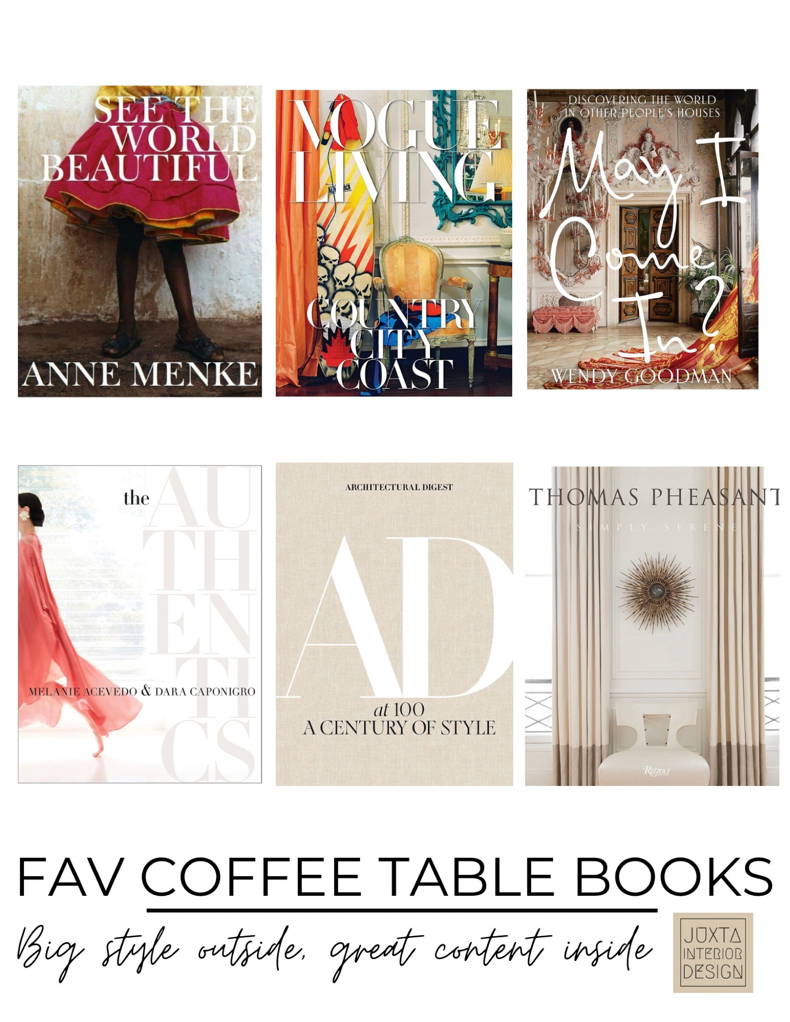 Up your decorating game with big, beautiful coffee table book stacks!

Beautiful with or without their jacket, chunky coffee table books add often-missing substance to a room, as well as a platform to add a sculptural piece on top!  

Shop our 6 favourite coffee table books on Amazon!

*Pro tip: display opened to your favourite page on a book display stand.*

#LTKHoliday #LTKhome #LTKunder100