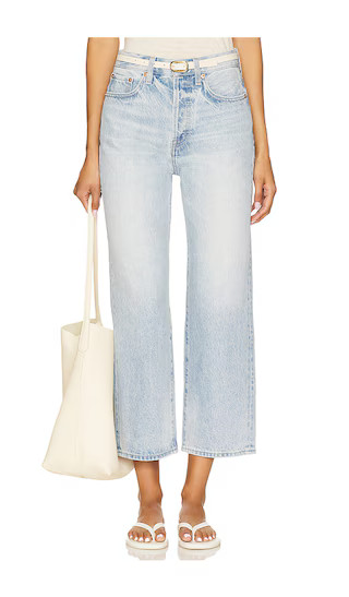 Cassie High Rise Crop Straight in Radiant | Revolve Clothing (Global)