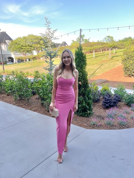 Black tie wedding guest dress, pink wedding guest dress, formal wedding guest dress 

#LTKstyletip #LTKfindsunder100 #LTKwedding