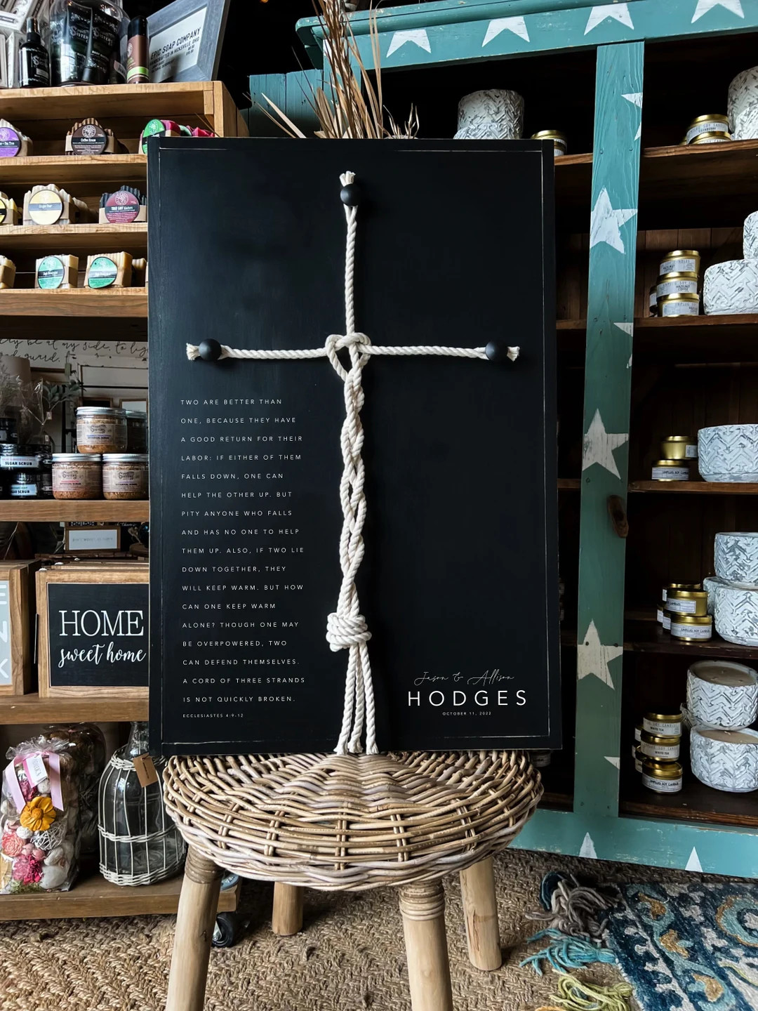 Cross A Cord of Three Strands is Not Easily Broken Established - Etsy | Etsy (US)