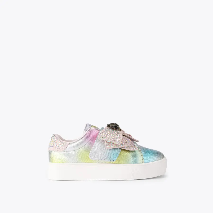 MINI LANEY BOW Iridescent Bow sneaker by Kurt Geiger London | Kurt Geiger US