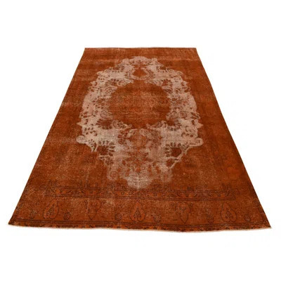 Monaya One-of-a-Kind 9'3'' X 12'9'' 1980s Wool Area Rug Orange | Wayfair North America