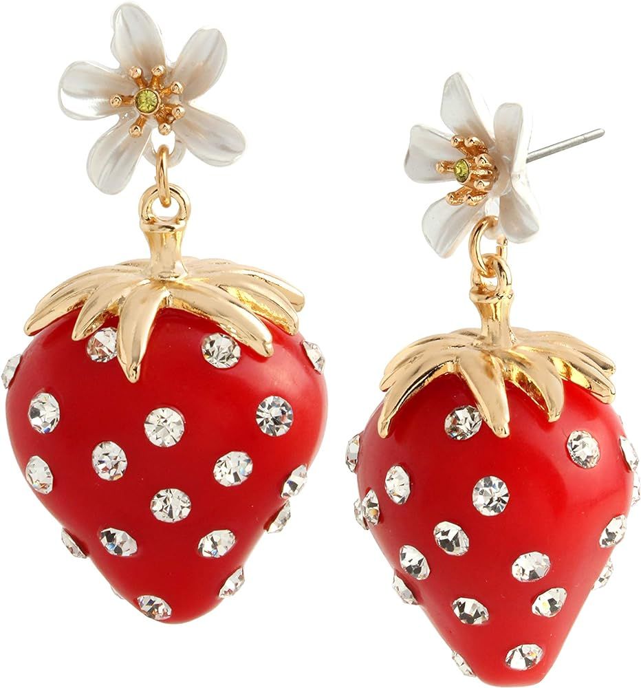Betsey Johnson Strawberry Earrings | Amazon (US)