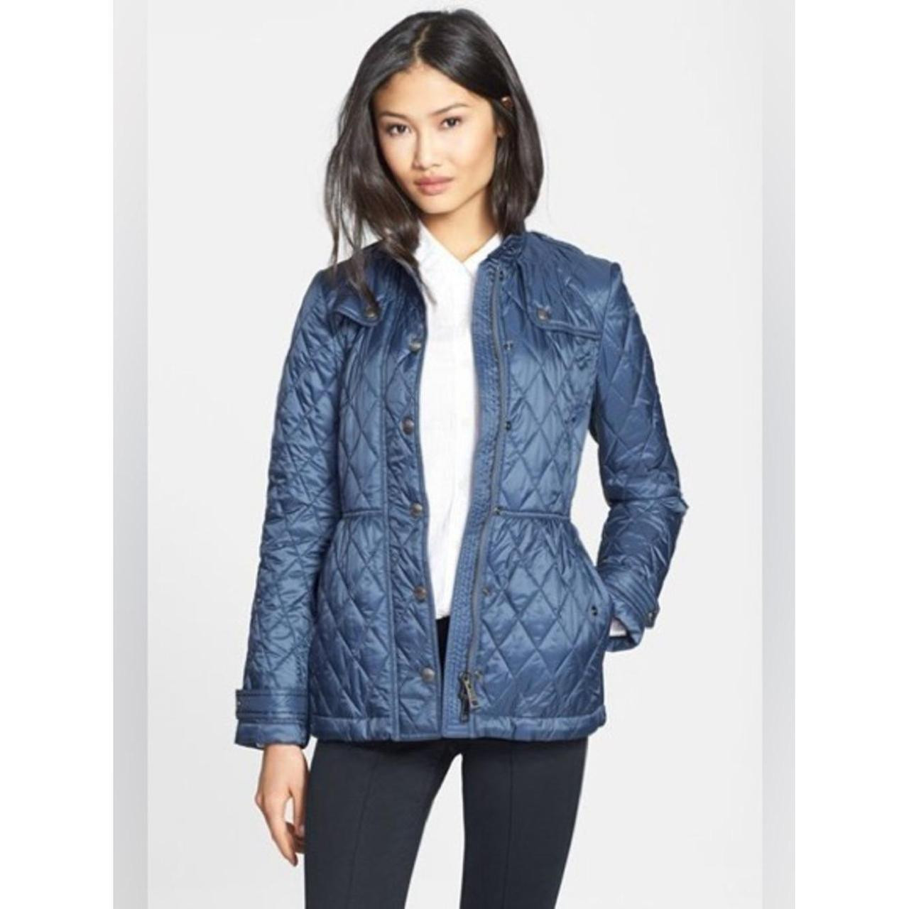 Burberry Brit Women's Lightweight Jacket - Navy/Blue - S | Depop US