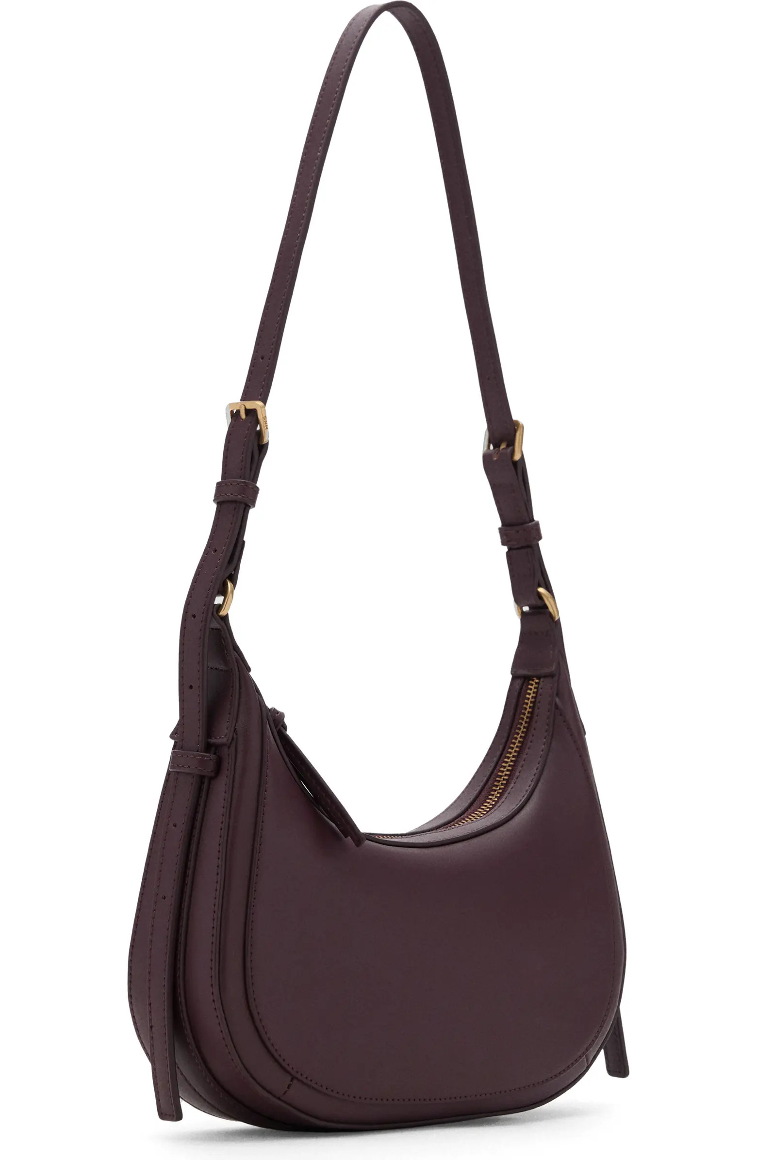 MANGO Oval Faux Leather Shoulder Bag | Nordstrom | Nordstrom