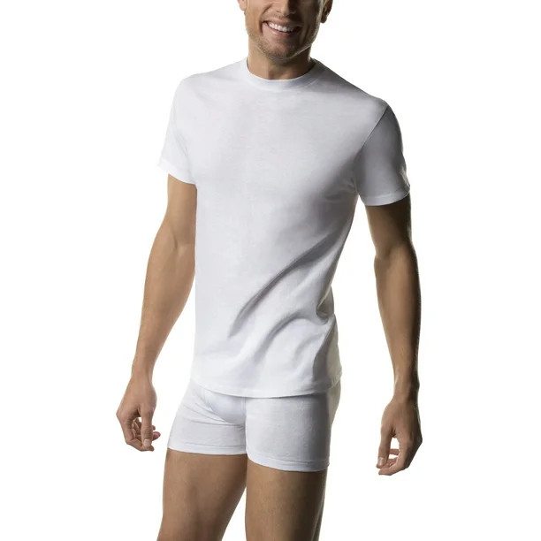 Hanes Men's Comfortsoft Tagless T-Shirts, 6 Pack | Walmart (US)