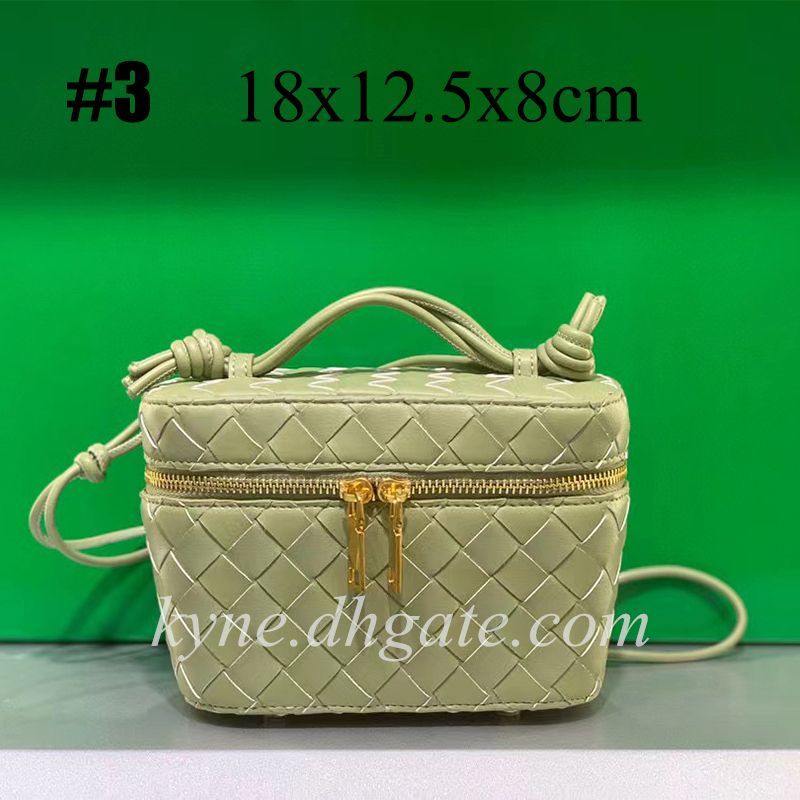 Fashion Woven Pattern Handheld Crossbody Square Round Makeup Bag Cosmetic Bags Cases 18x12.5x8cm ... | DHGate