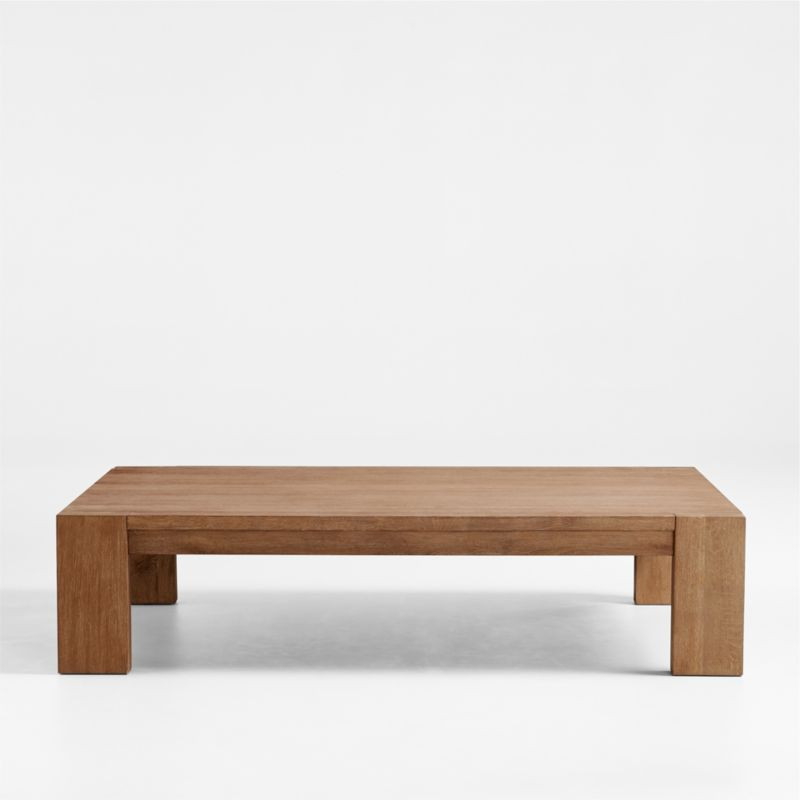 Terra Smoke Oak 68" Coffee Table | Crate & Barrel | Crate & Barrel