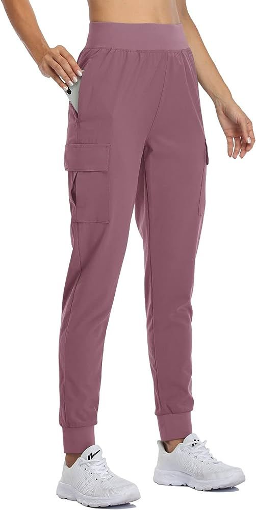 Willit Women's Cargo Joggers Lightweight Athletic Workout Pants Lounge Hiking Outdoor Pants with ... | Amazon (US)