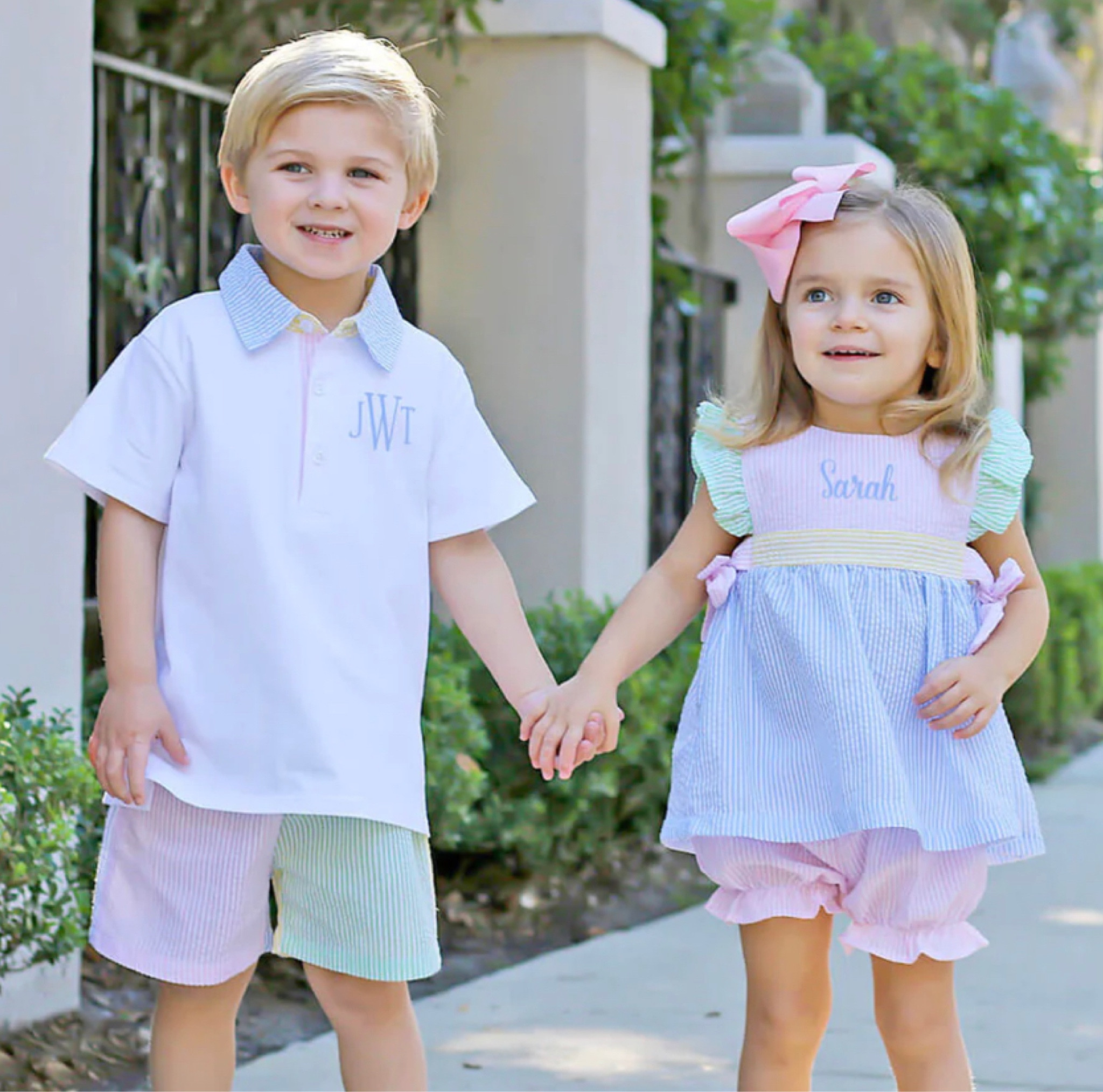 Kids Easter outfits. Smocked Easter outfits. Seersucker outfits for kids. Kids vacation outfits. Kids beach photos. Kids matching Easter clothes. Sibling matching Easter clothes. 

#LTKbaby #LTKfamily #LTKkids