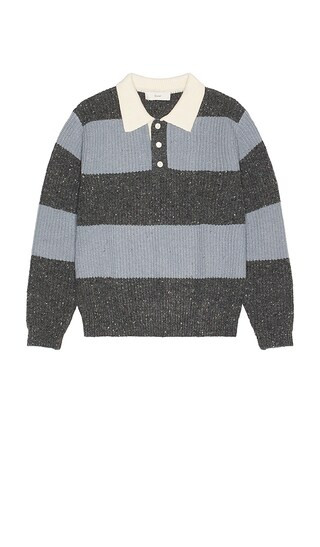 Dunst Chunky Rugby Sweater in Blue. - size S | Revolve Clothing (Global)