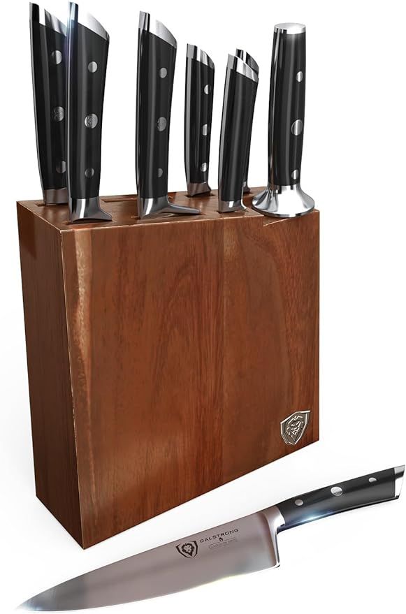 Dalstrong Knife Set Block - 8 Piece - Gladiator Series - German High Carbon Steel Kitchen Knife -... | Amazon (US)