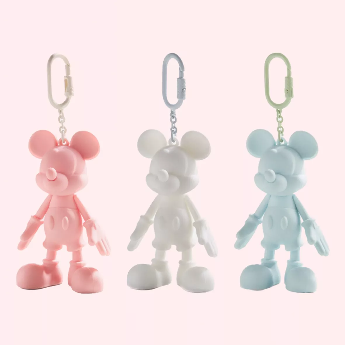 Disney, Accessories, 3pc Lux Mickey Mouse Ear Keychain Bundle For Lv  Neverfull Bag Brown White