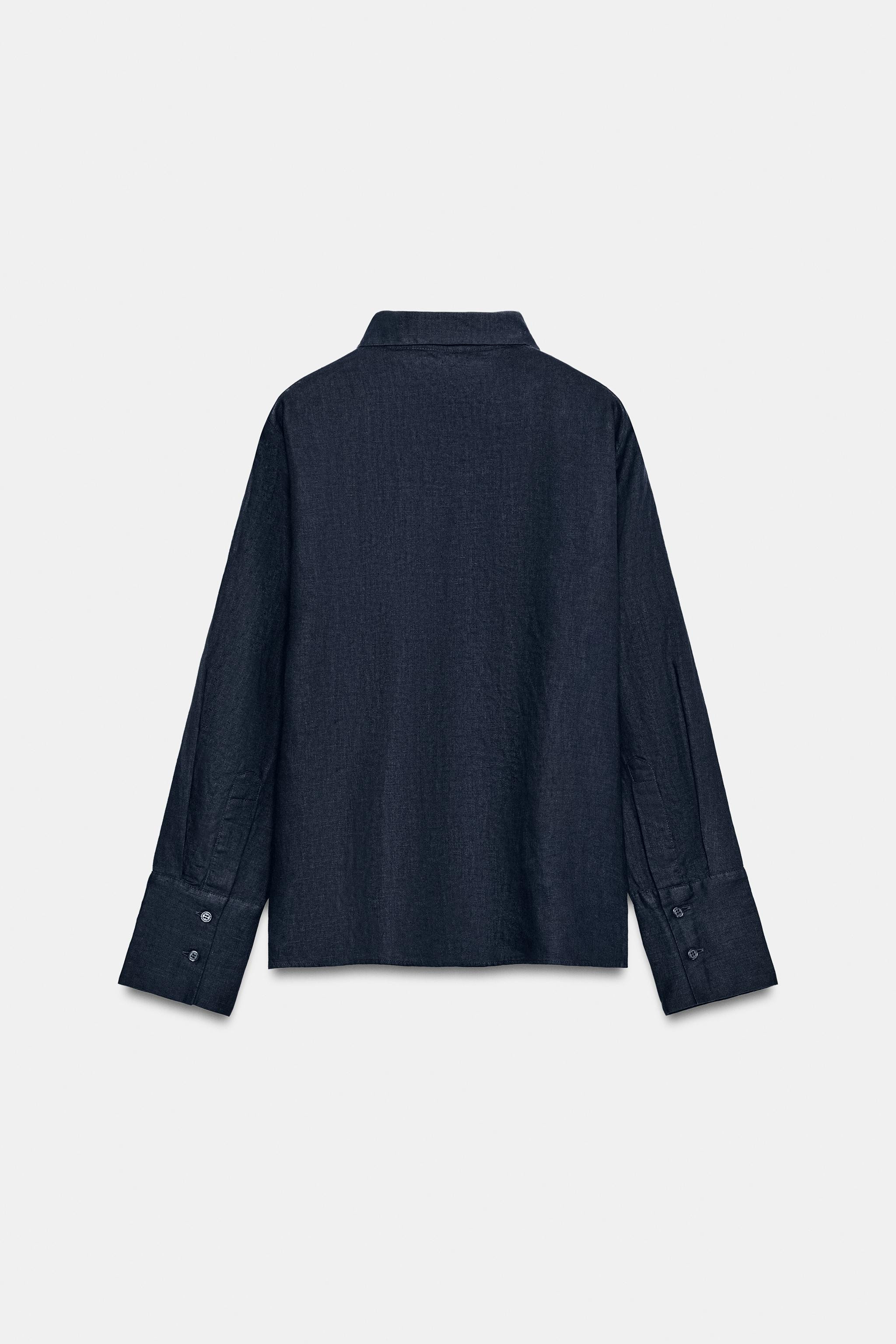 100% LINEN SHIRT ZW COLLECTION | Zara US