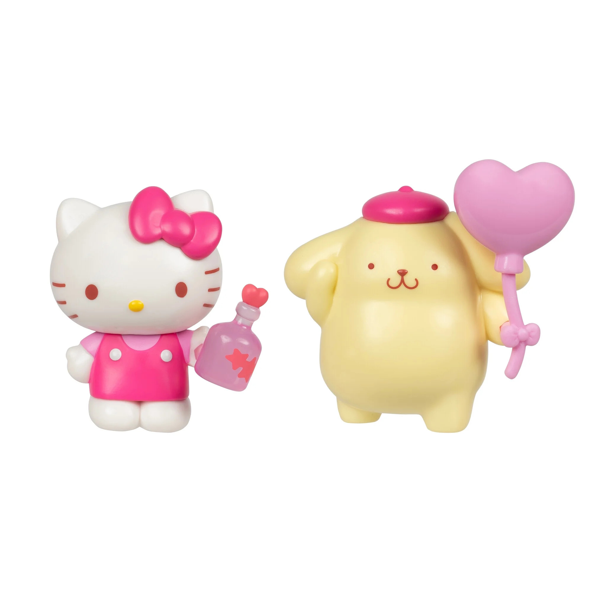 Hello Kitty 2-Figure Pack Valentine (Pompompurin Pink Heart Balloon, Hello Kitty Potion Bottle) (... | Walmart (US)