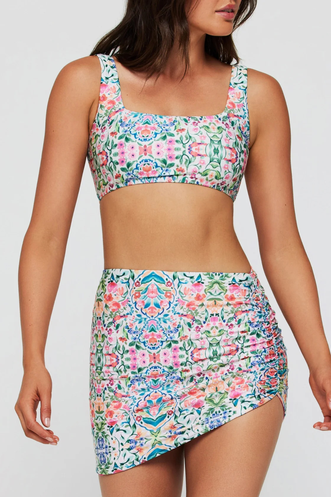 Reversible Cinched Swim Skirt | Hermoza