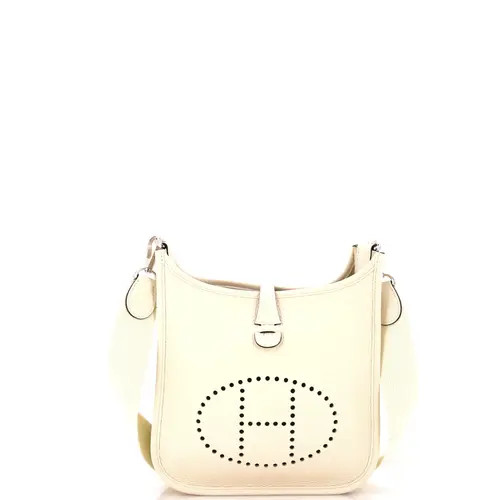 Pre-Owned Hermes Evelyne Bag Gen III Clemence 23 in White at Nordstrom, Size X-Small | Nordstrom