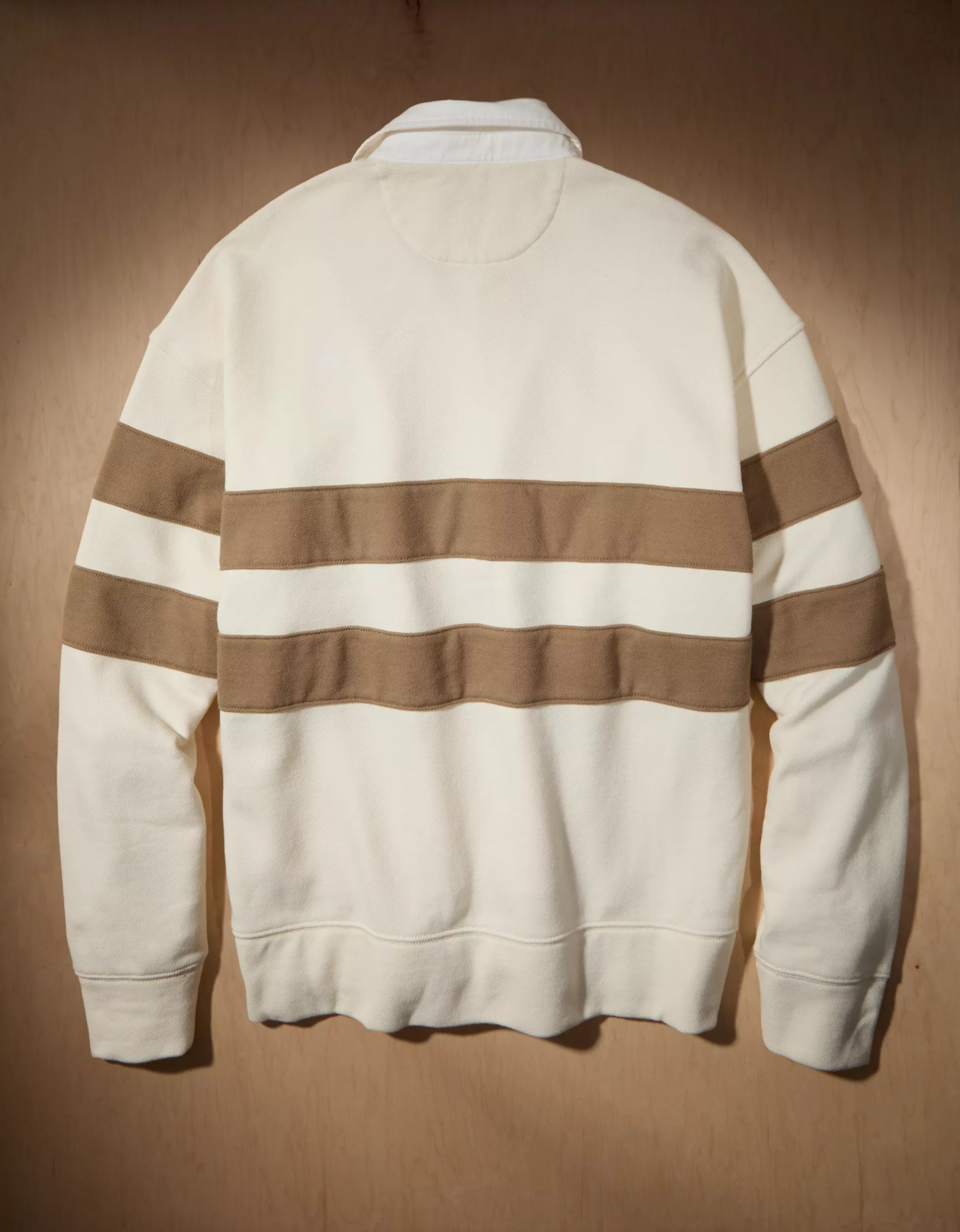 AE x Tru Kolors Pique Rugby Sweatshirt | American Eagle Outfitters (US & CA)
