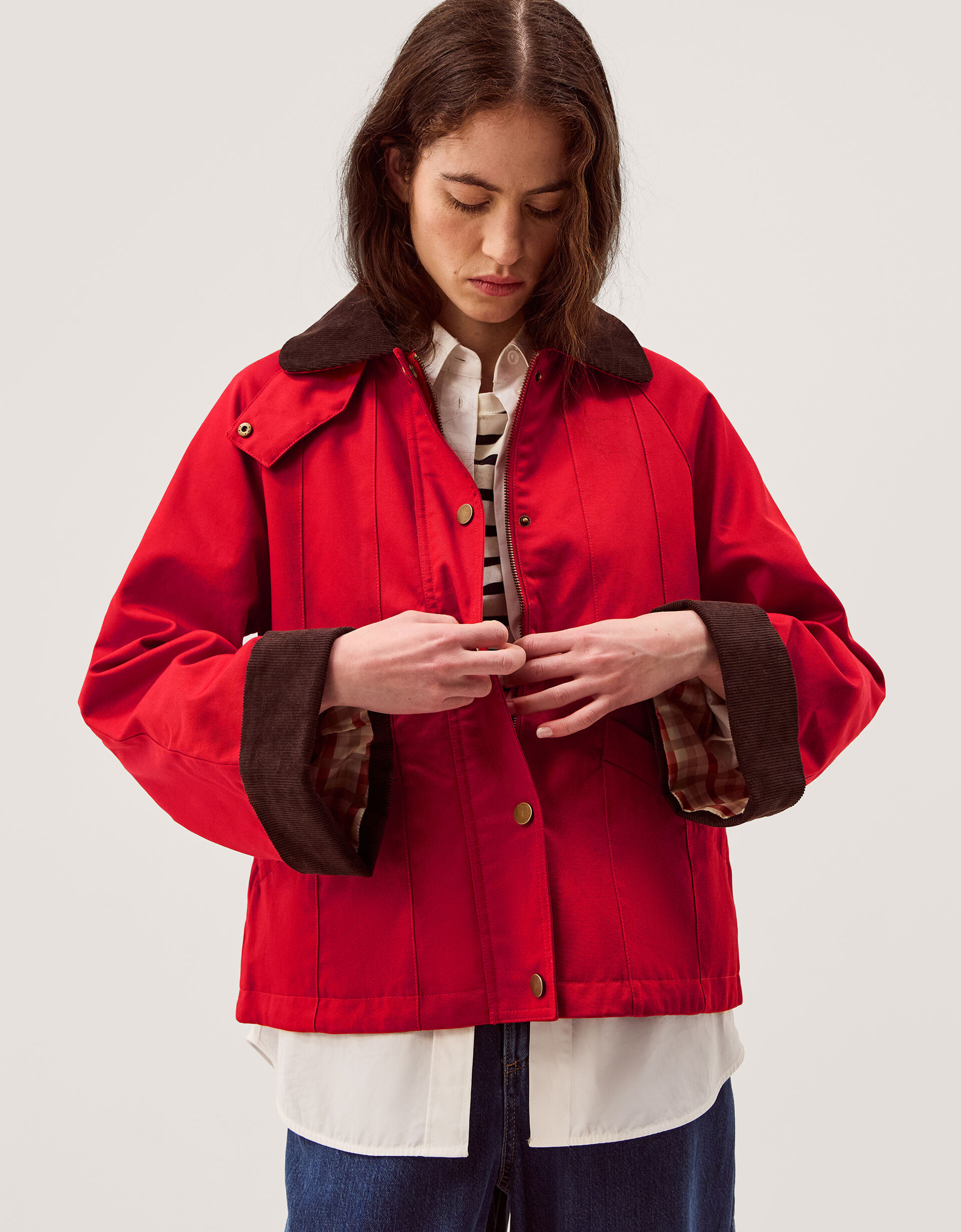 Riley Barn Jacket Red | Monsoon (UK)