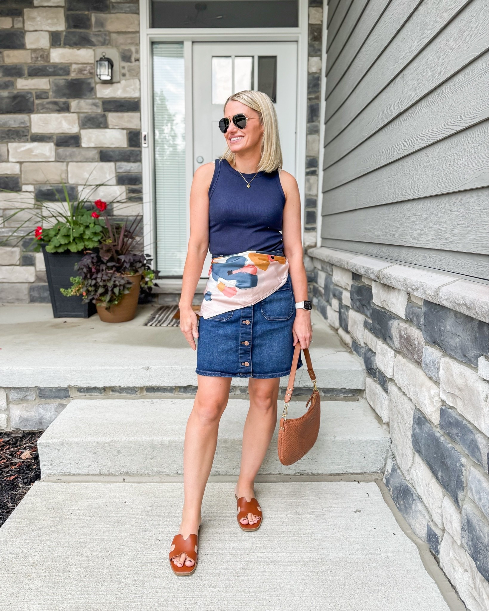 What I recently wore on a hot day! 
Top- small
Skirt- 0

#LTKootd #LTKPetite #LTKOver40