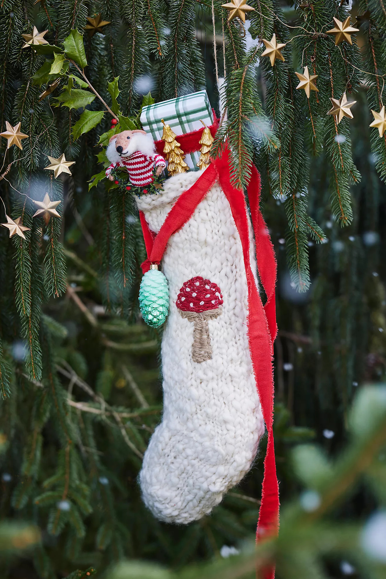 Chunky Knit Holiday Icon Stocking | Anthropologie (US)