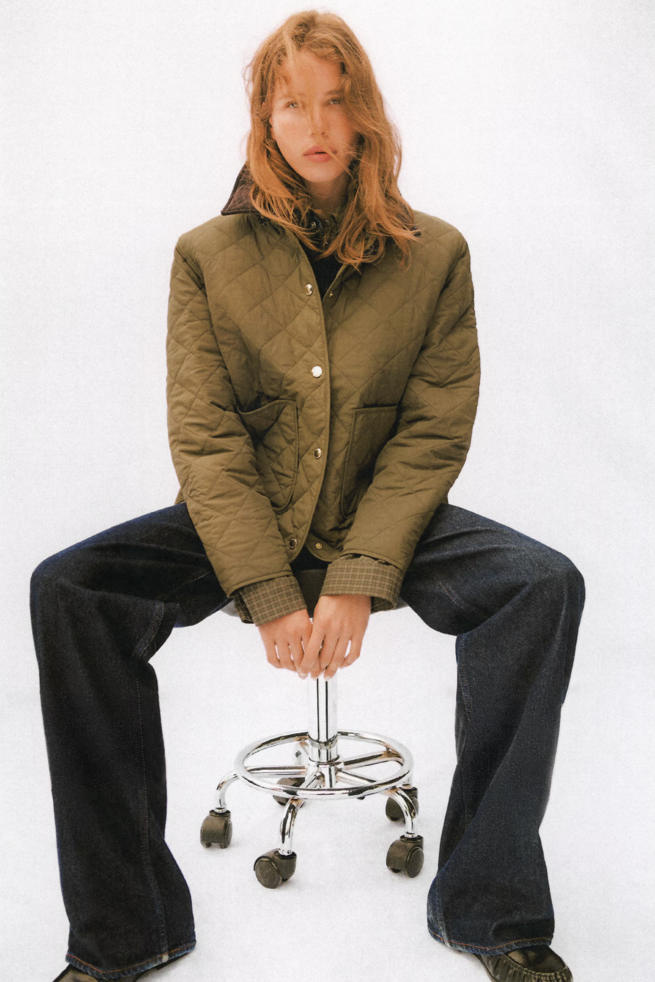 Quilted Jacket with Corduroy Collar | H&M (US + CA)